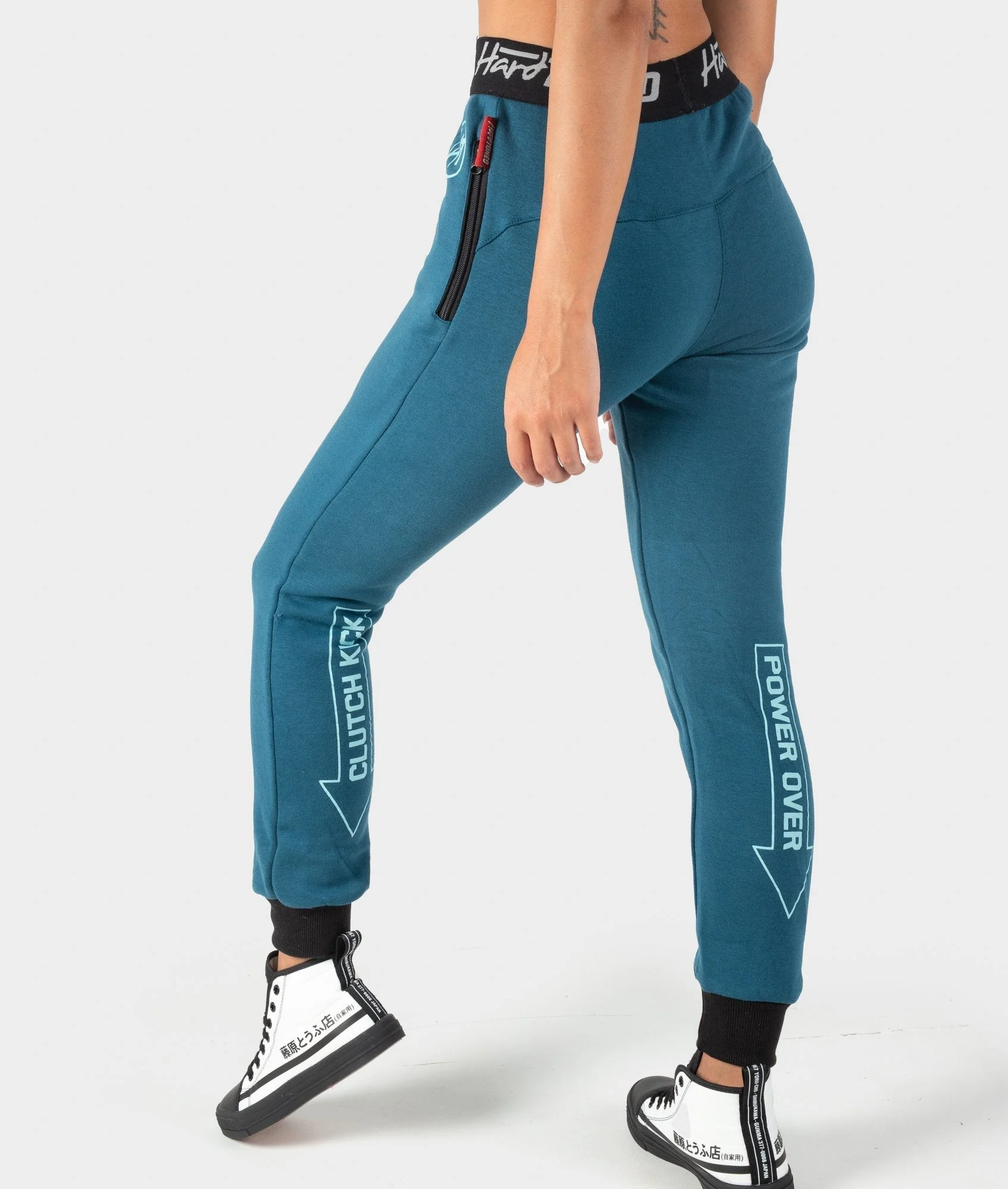 Ladies Power Over Trackies - Teal - Image 10