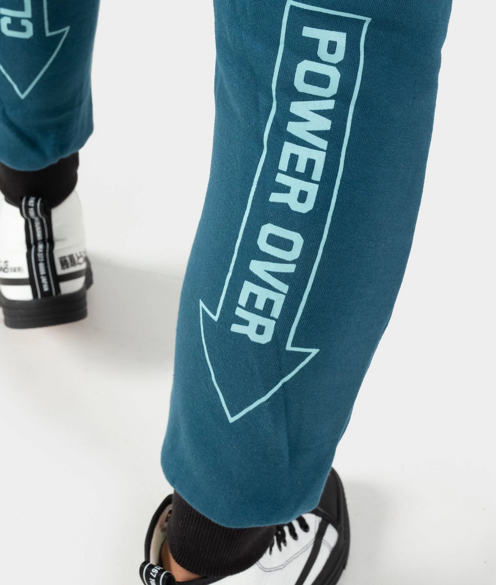 Ladies Power Over Trackies - Teal - Image 5