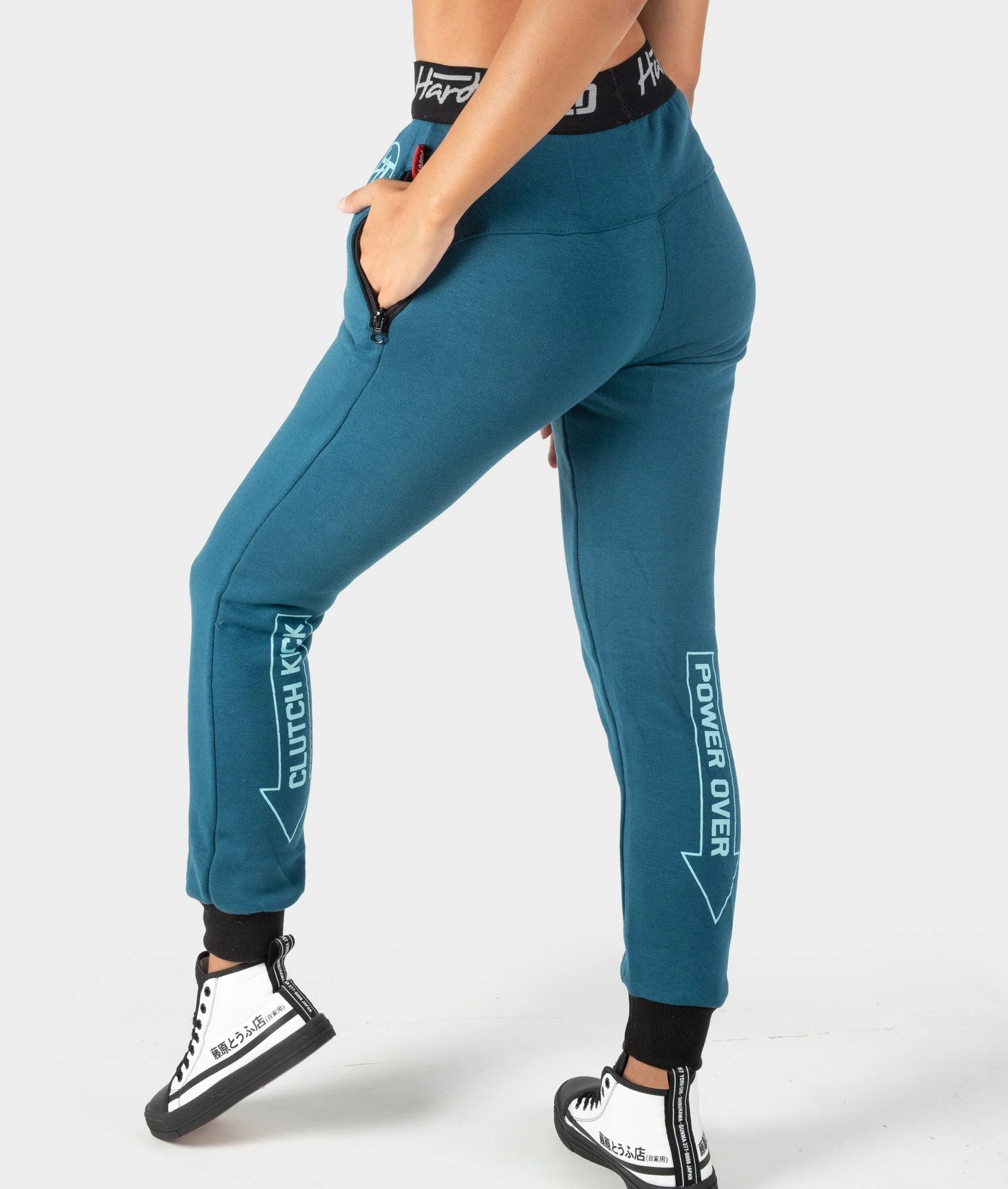 Ladies Power Over Trackies - Teal - Image 8