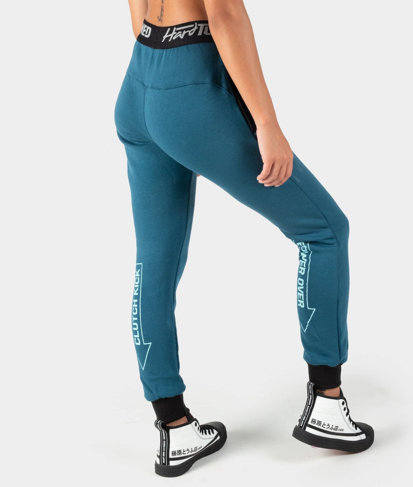 Ladies Power Over Trackies - Teal - Image 9