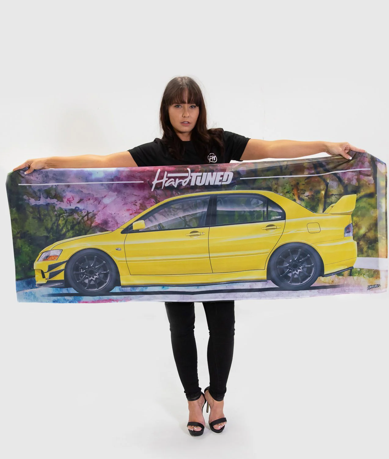 Mitsubishi Evolution 9 Garage Flag - Image 4