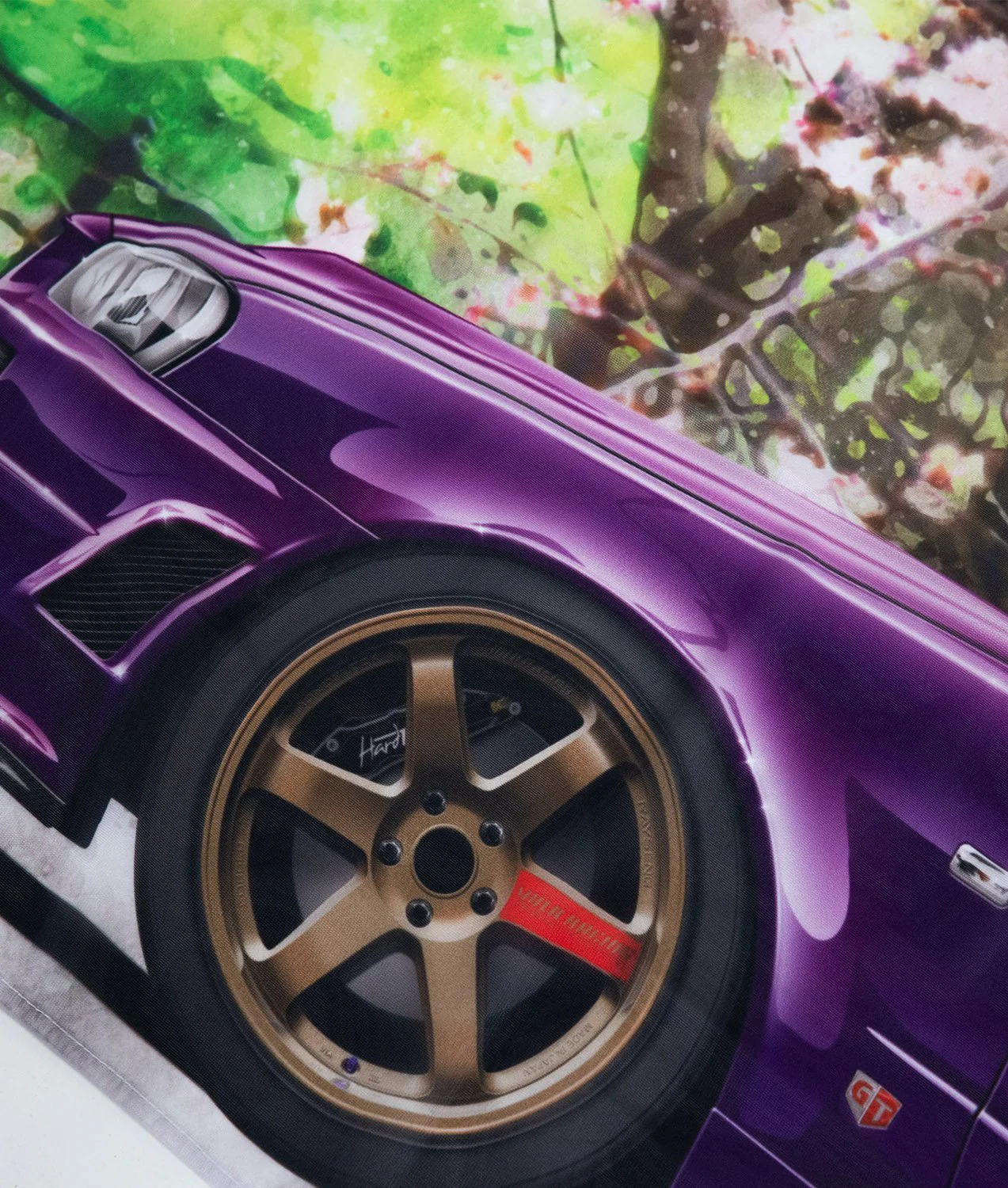 Nissan Skyline R34 GTR Garage Flag - Image 14