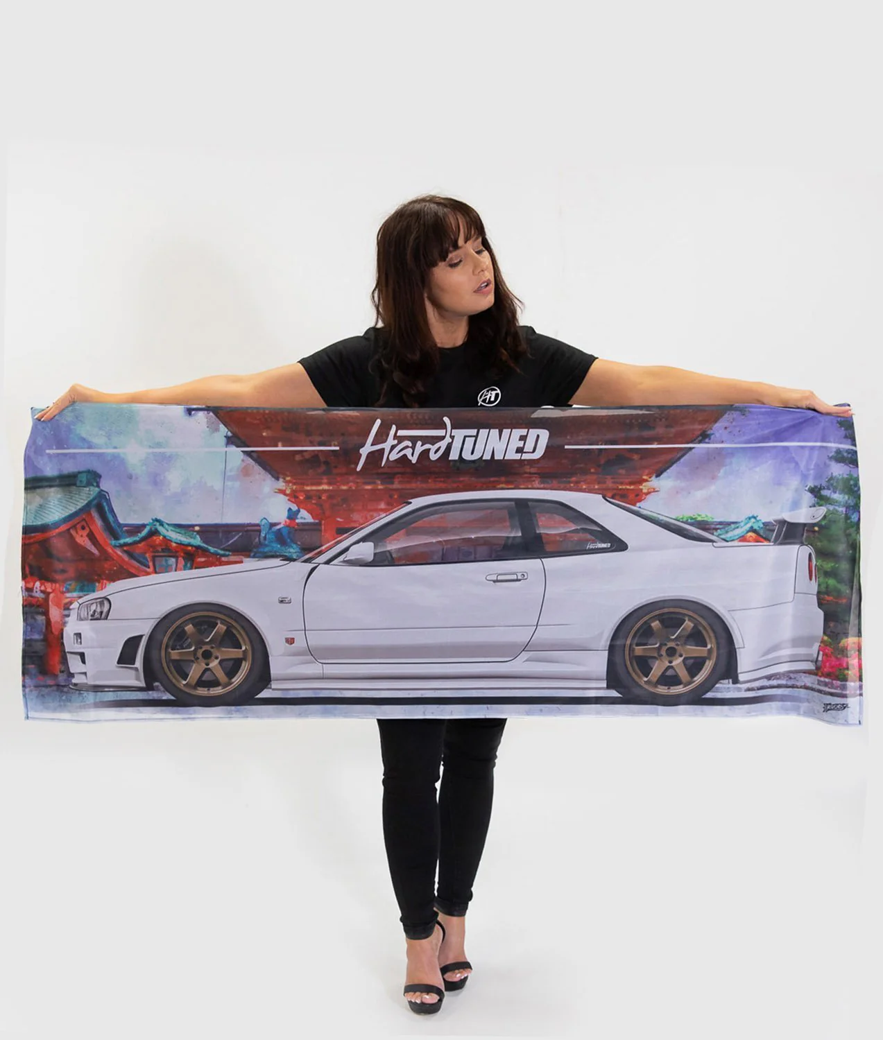Nissan Skyline R34 GTR Garage Flag - Image 3