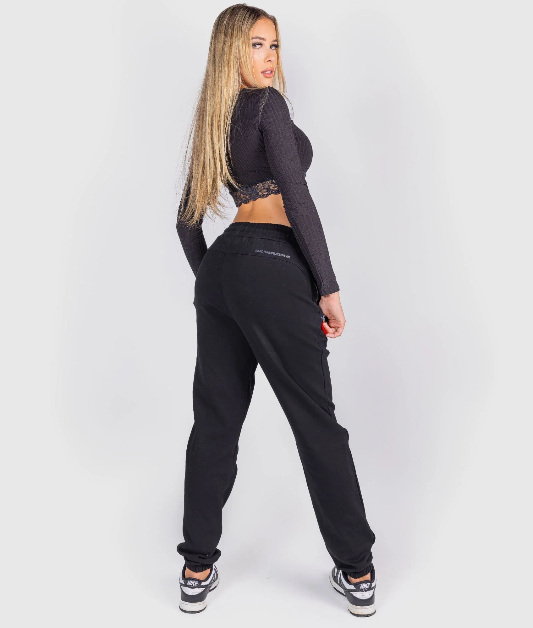 Women's Katakana P1 Fleece Track Pants - Black - Image 5