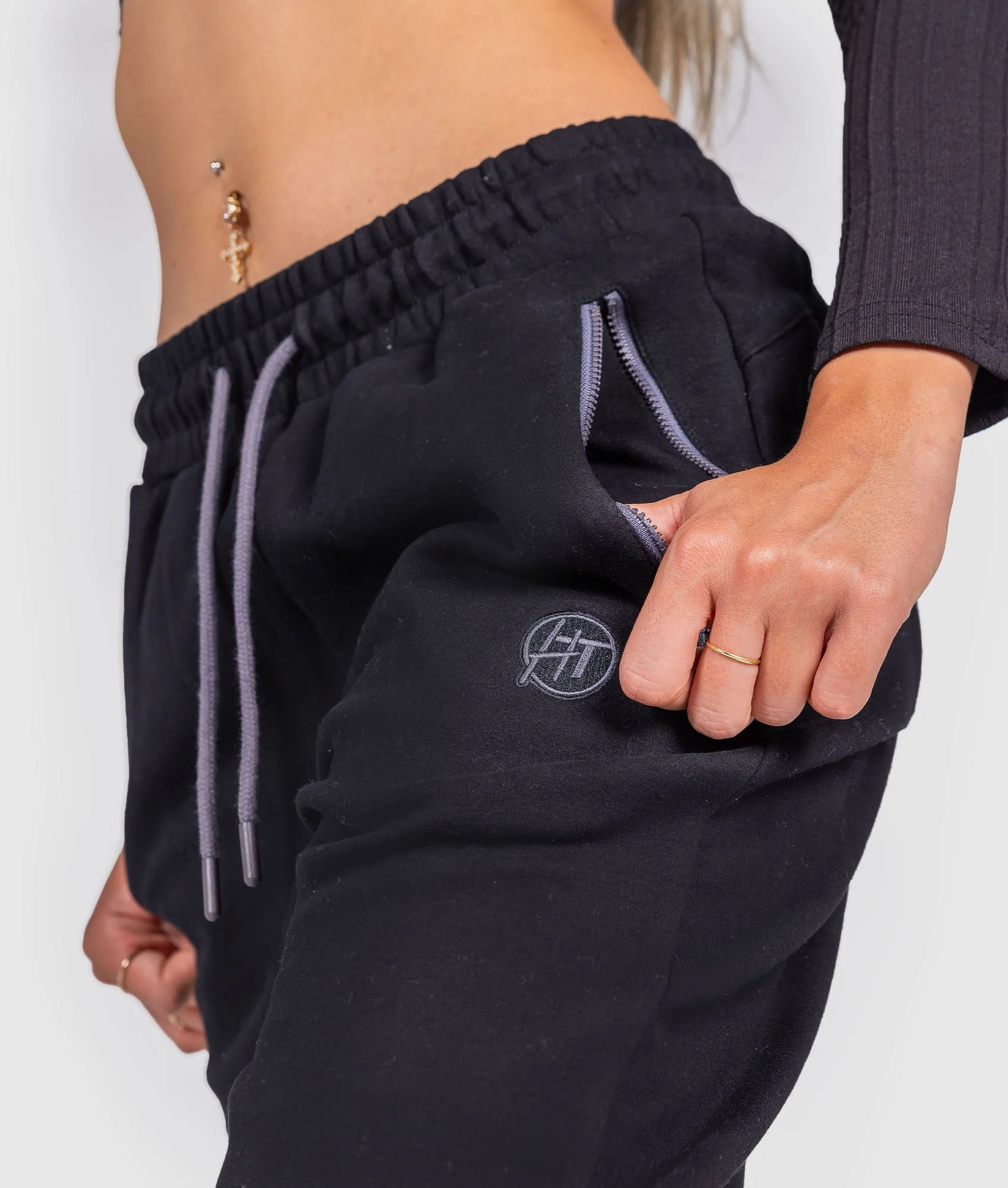 Women's Katakana P1 Fleece Track Pants - Black - Image 7