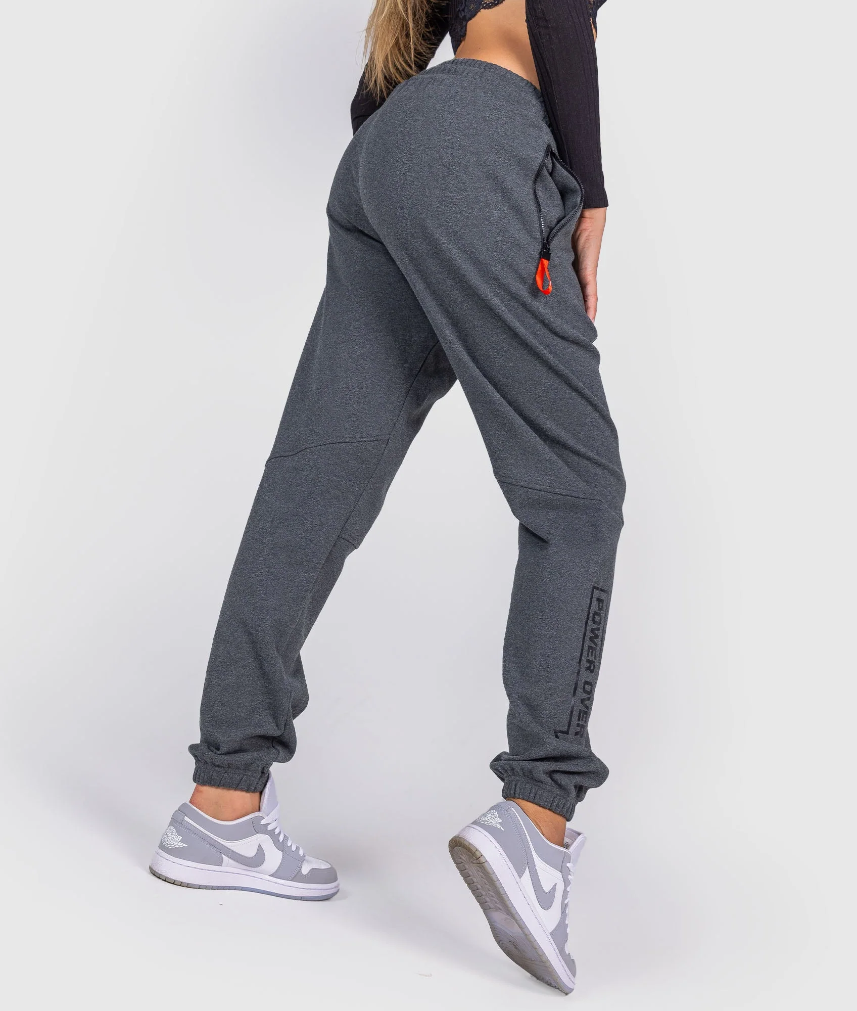 Women's Clutch Kick P1 Fleece Track Pants - Charcoal - Image 5