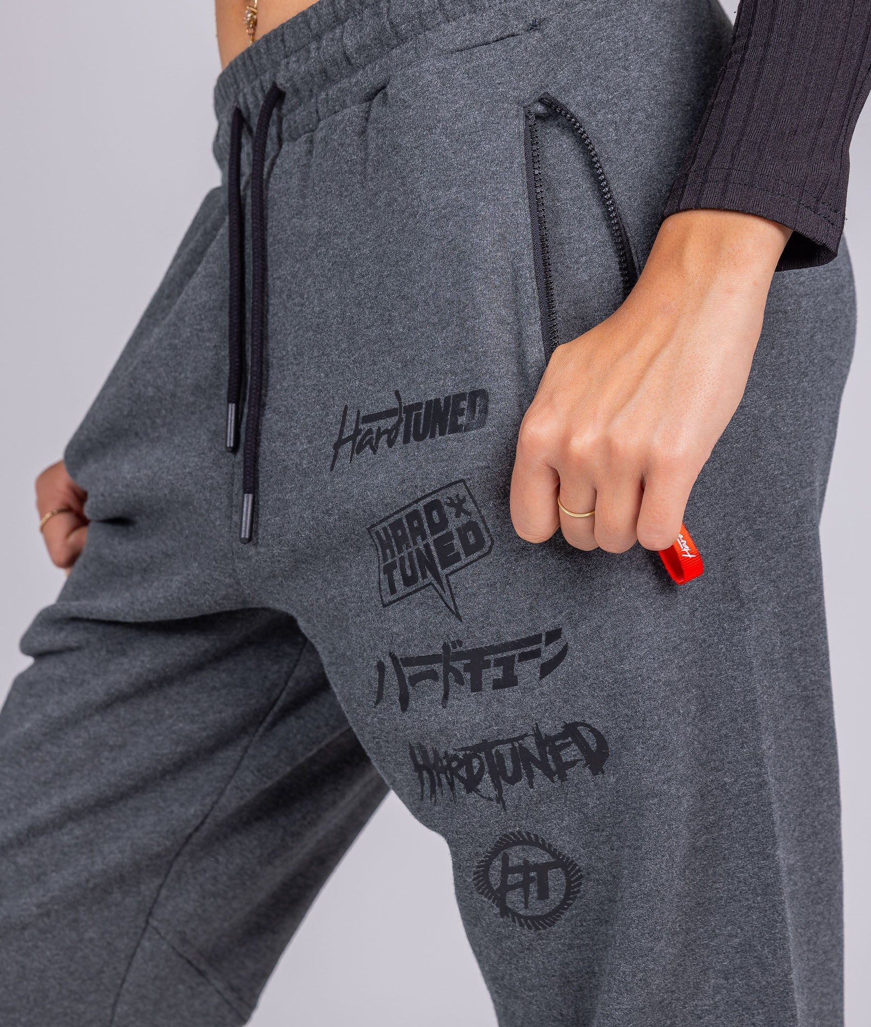 Women's Clutch Kick P1 Fleece Track Pants - Charcoal - Image 6